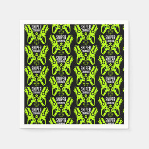 Kids Toy Gun Battle Christmas Napkin