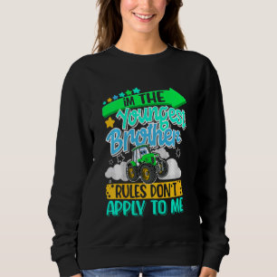 Kids Tractor I Kids I Little Brother I Youngest Br Sweatshirt