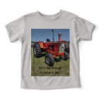 Kids' tractor T-shirt, "Am I big enough to drive"