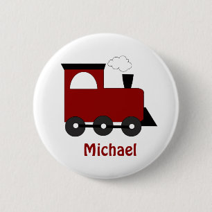 Kids Train Birthday Favour Button