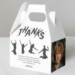 Kids Trampoline Birthday Party Thank you Favor Box<br><div class="desc">Thank your guests for attending your trampoline birthday party with this simple but fun thank you favour box. A simple black and white design with a photo of your child and sillohettes of kids having a blast. Plus, a stylish thank you template. Make sure your little ones show their appreciation...</div>