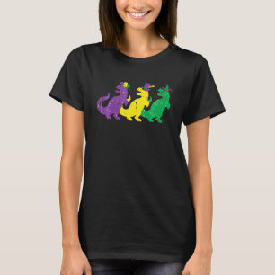 Kids Trex Dinos Purple Yellow Green Toddler Boys M T-Shirt
