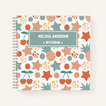 Kids Tropical Fruits & Stars Pattern Personalized