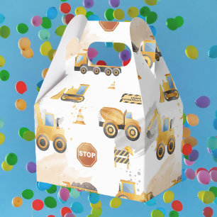 Kids Trucks Pattern Favor Box