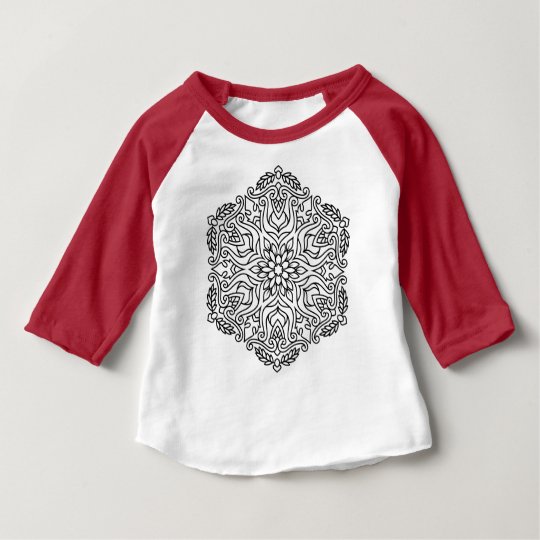 Kids tshirt with Mandala art