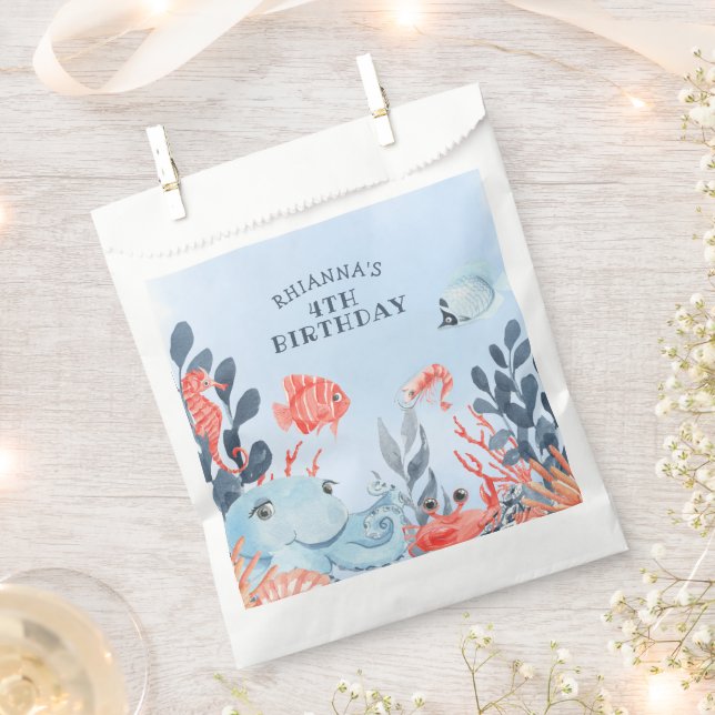 Kids Under The Sea Birthday Party Favour Bag (Clipped)