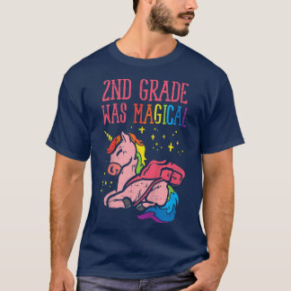 Kids Unicorn 2nd Grade Was Magical Last Day Of Sch T-Shirt