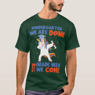 Kids Unicorn Kindergarten Done Graduated Kindergar T-Shirt