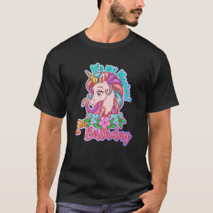 Kids Unicorn Magic Magical Horse Girl Birthday I A T-Shirt