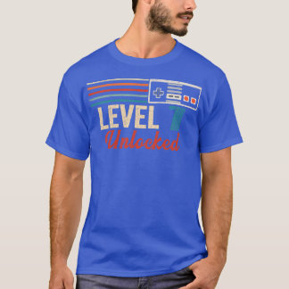 Kids Unlocked Level 7 Birthday Boy Video Game Cont T-Shirt