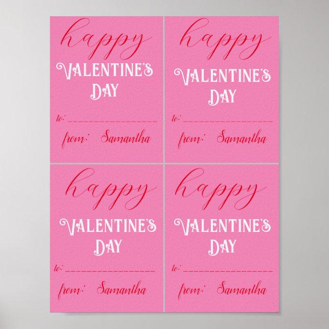 Kids Valentine Printable Custom Print or Download  (Front)
