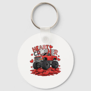 Kids Valentines Day Monster Truck Boys Toddler Cru Keychain