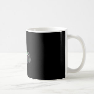 Kids Valentines Day T Rex Riding Monster Truck Fun Coffee Mug