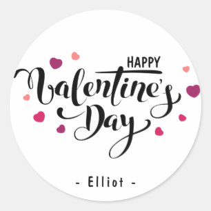 Kids valentines for school Classic Round Sticker