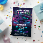 Kids Video Game Truck Birthday Party Invitation<br><div class="desc">Level up the fun at your kid's birthday bash! Our game-themed birthday truck party invitation invites young gamers to a power-packed celebration. Level-up their special day with epic adventures and joyful memories!"</div>