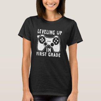 Kids Video Gaming for student Leveling up in First T-Shirt