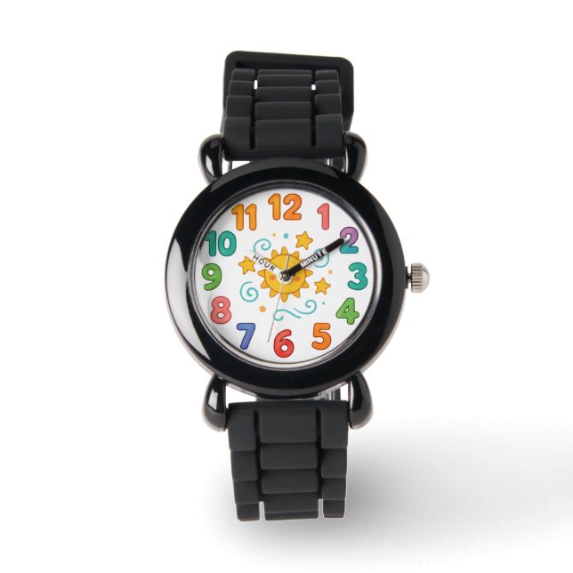 Kids Watch – Cartoon-Style Fun Clock Face (Front)