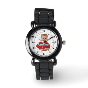 Kid's Watch - Personalized - Black Silicone