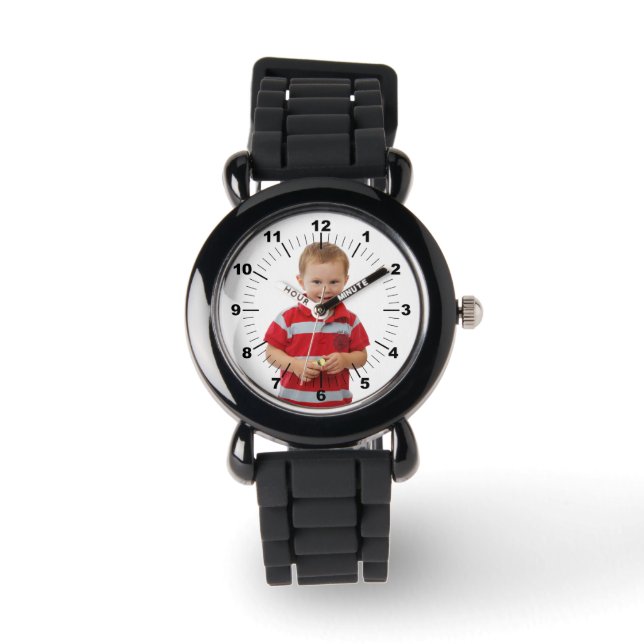 Kid's Watch - Personalized - Silver Glitter (Front)