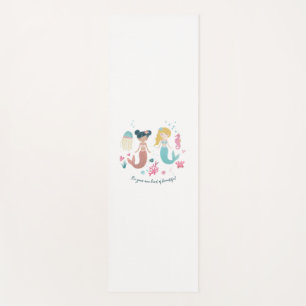 Kids / Watercolor Mermaid / Yoga Mat