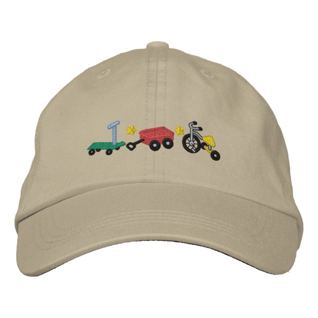 Kid's Wheels Embroidered Hat (Front)