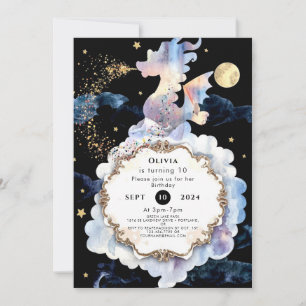 Kids Whimsical Dragon Birthday Invitation