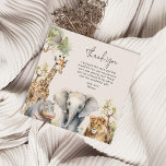 Kids Wild Animal Photo Birthday Favour Tags<br><div class="desc">Planning a birthday bash for your animal-loving kid! To match our lets get wild birthday invitations,  our stylish after party thank you tags,  feature a range of safari animals and a modern thank you template.</div>