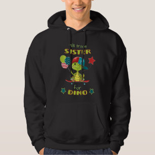Kids Will Trade Sister For Dino  With Skateboard B Hoodie