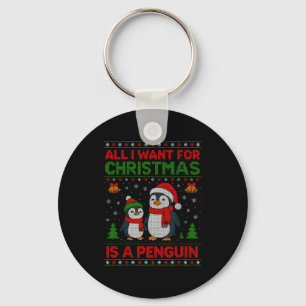 Kids Xmas Tee, All I Want For Christmas Is A Pengu Keychain