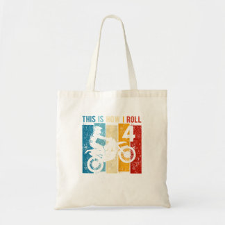 Kids Year Old Birthday Boy Motocross Birthday Dirt Tote Bag