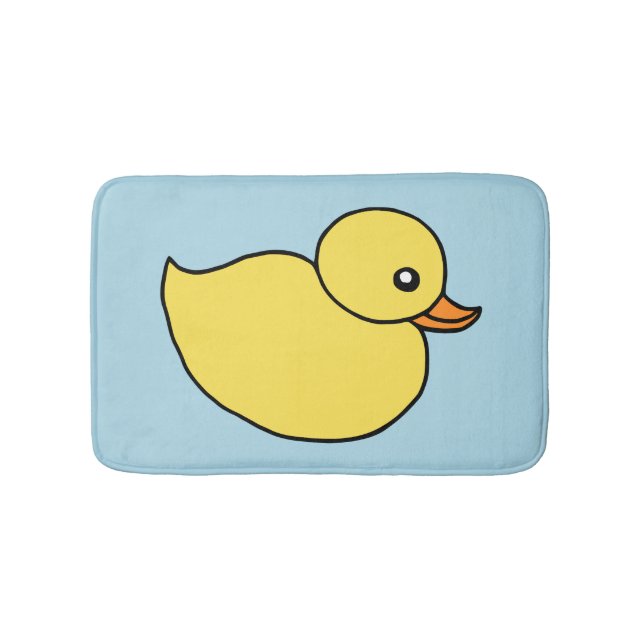 Kids Yellow Baby Duck Duckie Bathroom Bath Mat Rug (Front)
