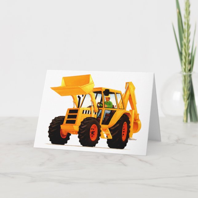 Kid's Yellow Digger Card (Front)