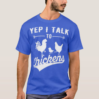 Kids Yep I Talk To Chickens, Funny Farmer Chicken T-Shirt