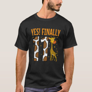 Kids Yes Finally 11 Eleven 11th Birthday Party Gir T-Shirt