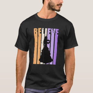 Kids Youth Retro Violin Believe Practice Plays The T-Shirt