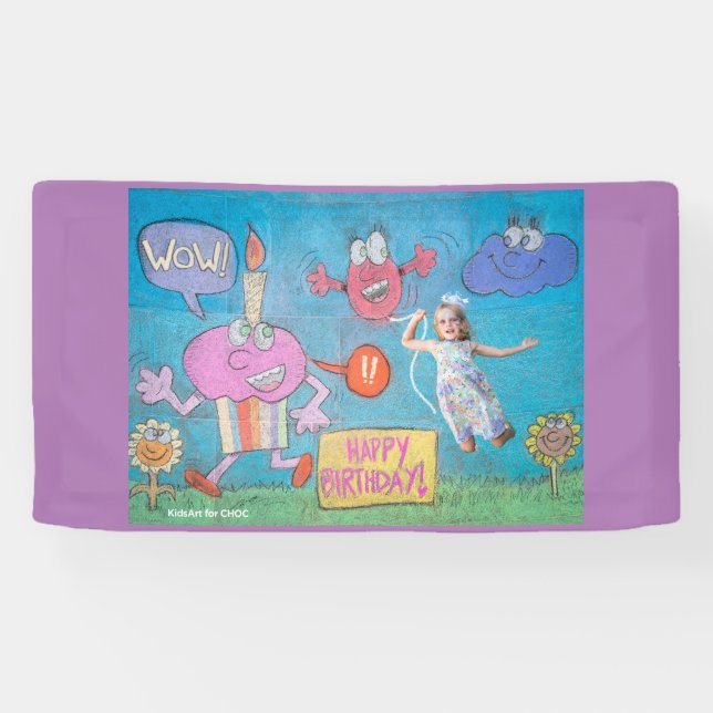 KidsArt for CHOC - Birthday Celebration Banner (Horizontal)