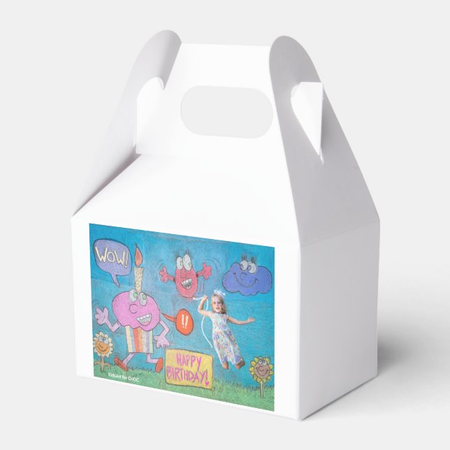 KidsArt for CHOC - Birthday Celebration Favor Box (Front Side)