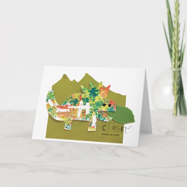 KidsArt for CHOC - Carte Dino Roar (Devant)