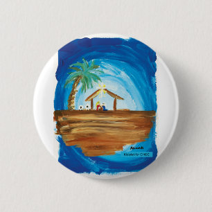 KidsArt for Choc - Peace on Earth 2 Inch Round Button