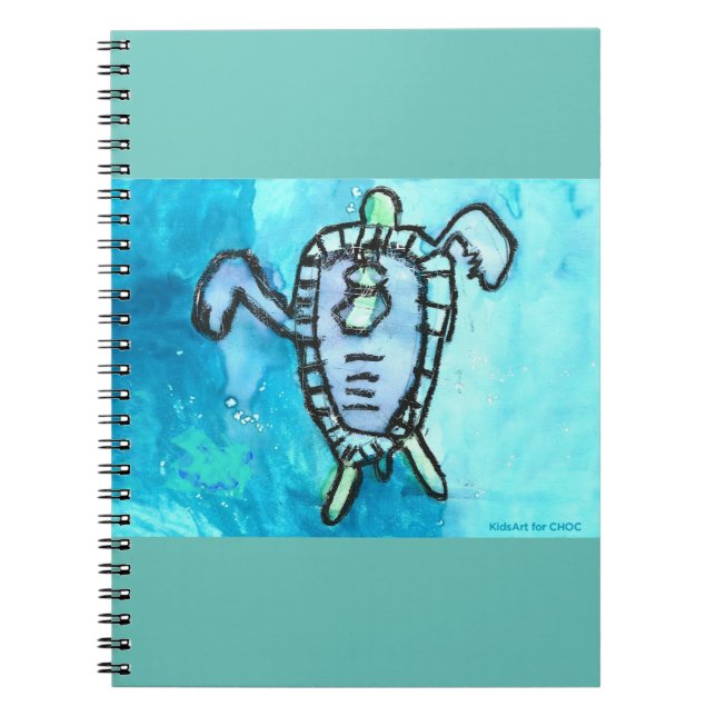KidsArt for CHOC - Sea Turtle Notebook (Front)
