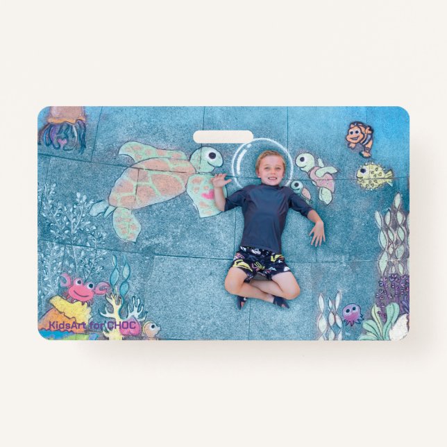 KidsArt for CHOC - Underwater Explorer Badge (Front)