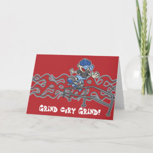 Kidslide Skateboarding Graphic Card