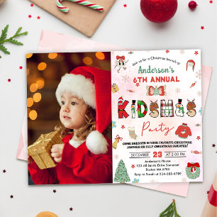 Kidsmas Christmas Birthday Party Holiday Party Invitation