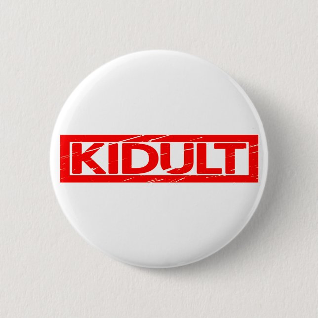 Kidult Stamp 2 Inch Round Button (Front)