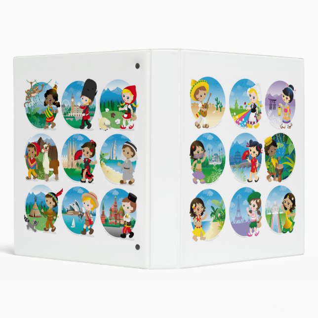 Kidz countries set 1&2 binder (Background)