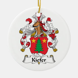 Kiefer Family Crest Ceramic Ornament
