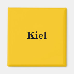 Kiel Magnet Schild Gold Gleb