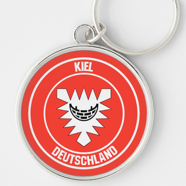 Kiel Round Emblem Keychain (Front)