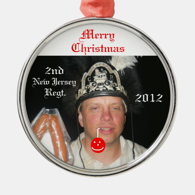 Kielbasa Christmas Metal Ornament (Front)