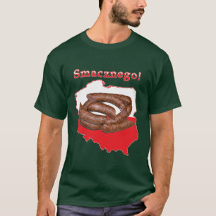 Kielbasa Smacznego Polish Map T-Shirt